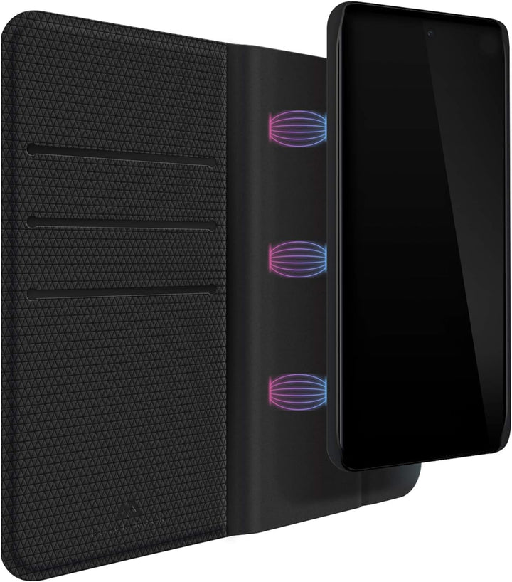Black Rock - Schutz-Hülle 2-In1 Wallet für Samsung Galaxy S20+ | kabelloses Laden, magnetisch, Fäche