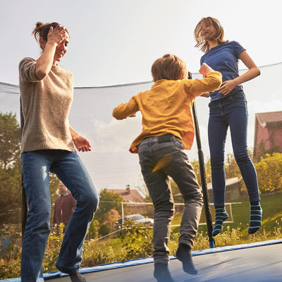 GYMAX Sicherheitsnetz für Trampolin Ø 244/305/366/427/457/487 cm, UV-beständiges & reissfestes Ersat