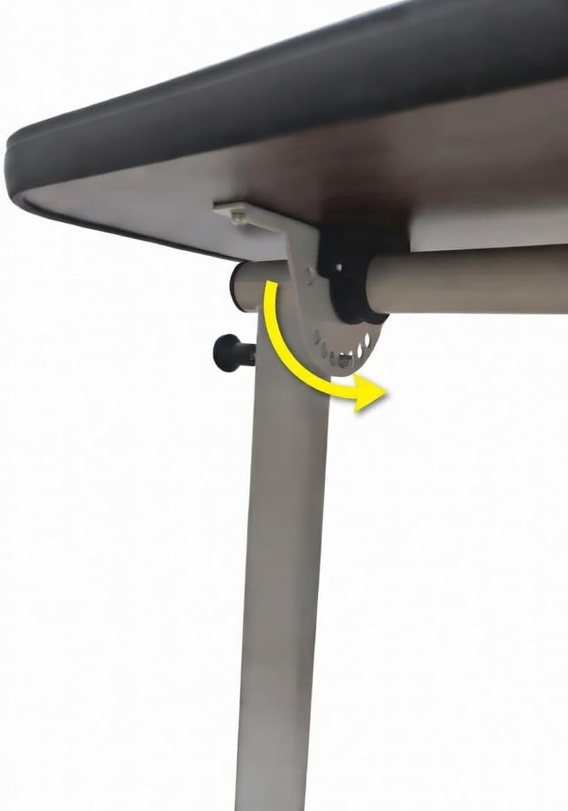 DynaSun Höhenverstellbarer Beistelltisch Pflegebett-Tisch T005 – 64–104 cm, 7-Fach neigbare Tischpla