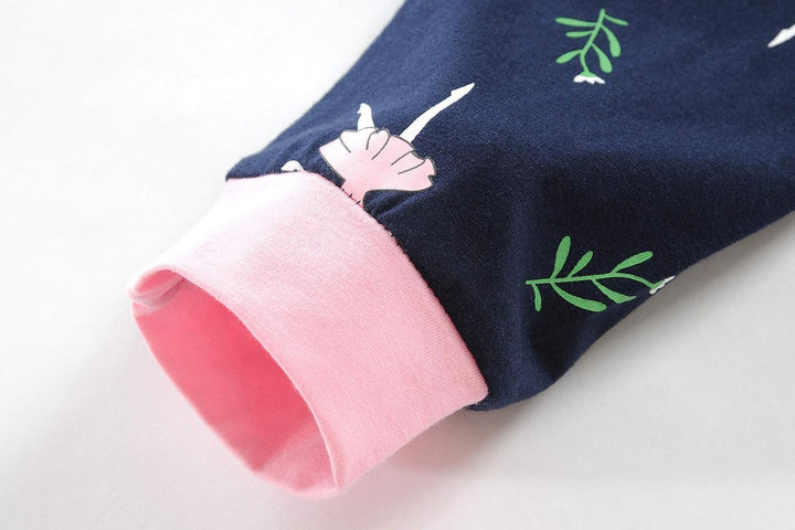 EULLA Kinder Schlafanzüge Mädchen Langarm Winter Pyjama Set Baumwolle Meerjungfrau Einhorn Prinzessi