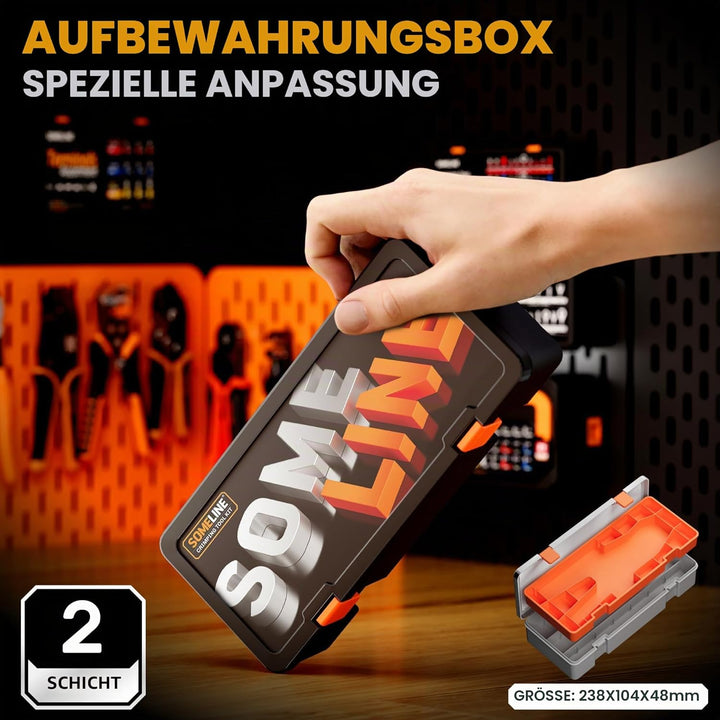 Crimpzangen Aderendhülsen Set, 9 Arten Aderendhülsen - Premium Aderendhülsenzange 0,25-10mm² von SOM
