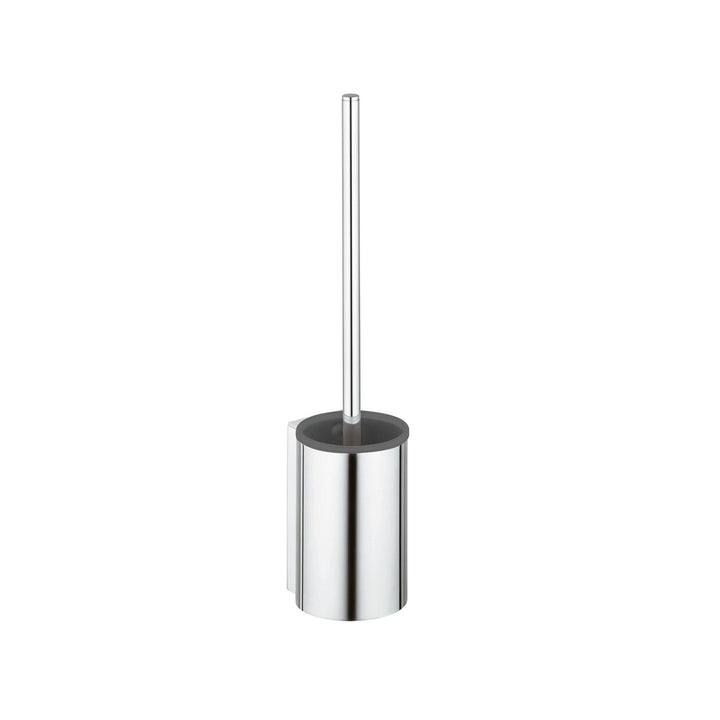KEUCO Toilettenbürsten-Garnitur aus Edelstahl und Kunststoff grau, Wandmontage, WC-Bürste mit Halter
