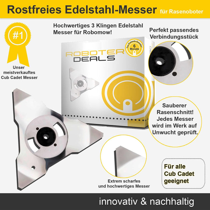 Messer, Ersatz-Klingen (1 Stück) für Cub Cadet XR2 Modelle (XR2 1000, XR2 1500, XR2 2000) Rasenmähro