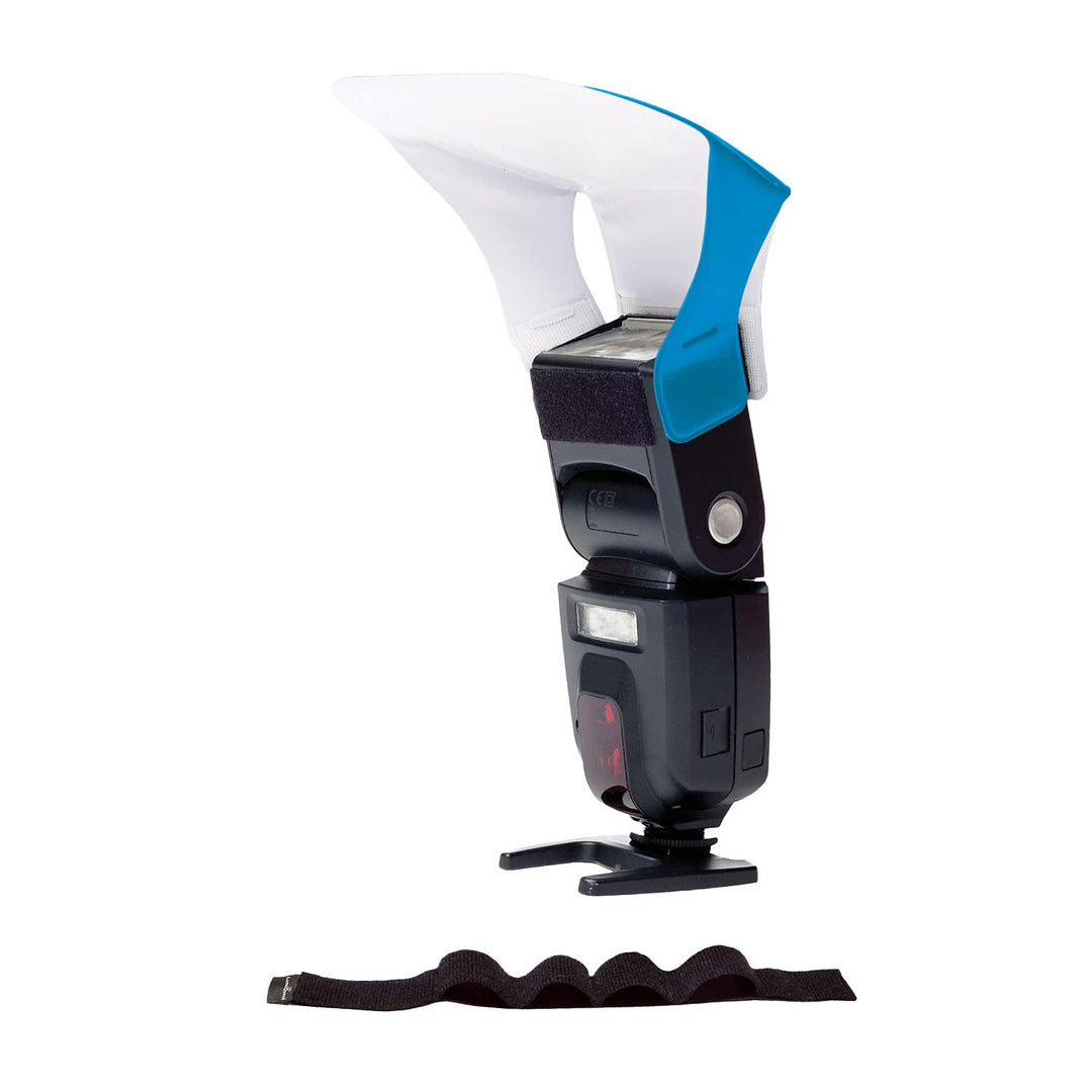LumiQuest Flash Pocket Bouncer,  Flash Diffuser with UltraStrap Bundle, Universal Classic Design for