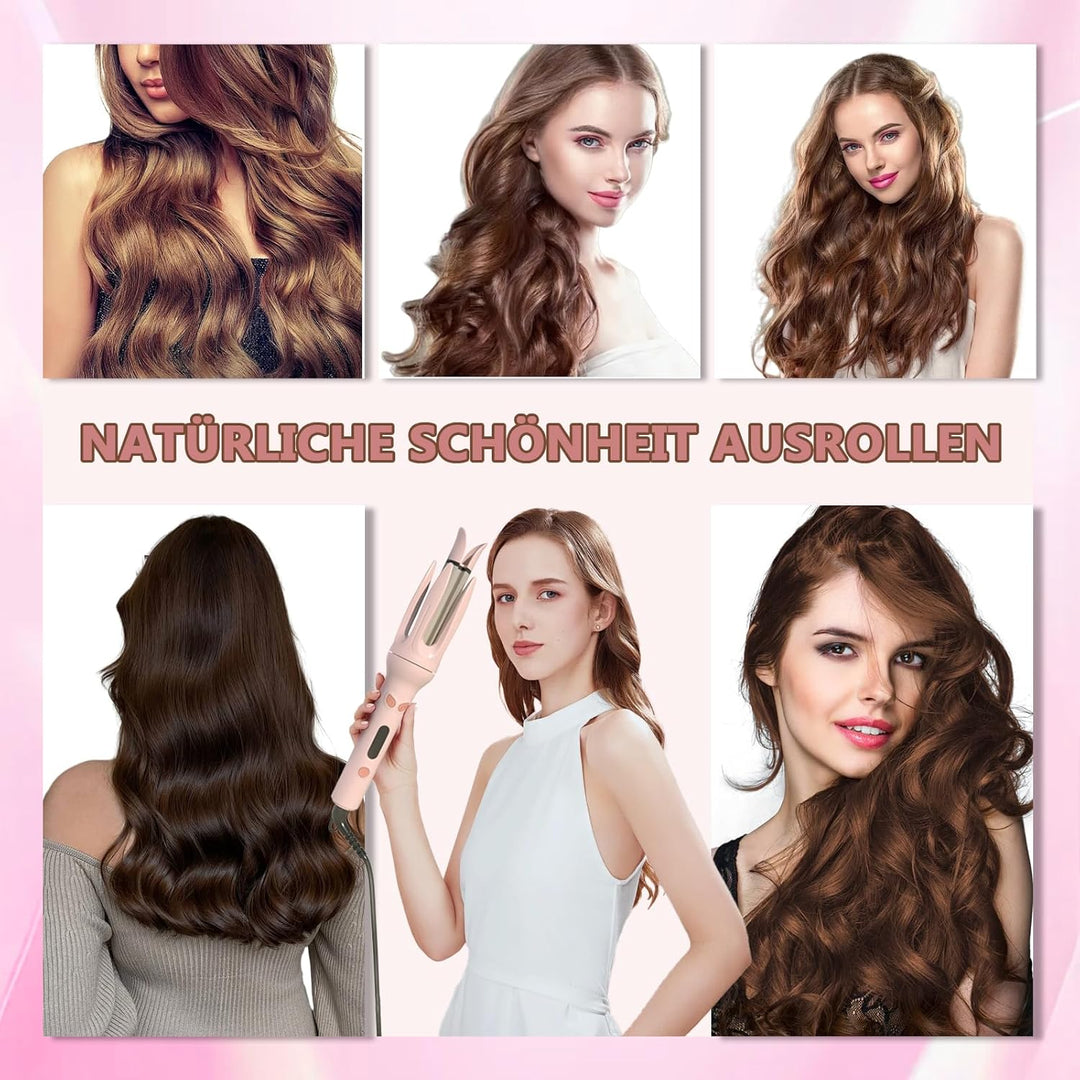 Lockenstab Automatisch, Lockenstab Grosse Locken mit 4 Temperatur Tragbarer Lockenwickler für Haarst