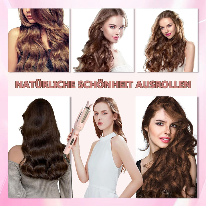 Lockenstab Automatisch, Lockenstab Grosse Locken mit 4 Temperatur Tragbarer Lockenwickler für Haarst