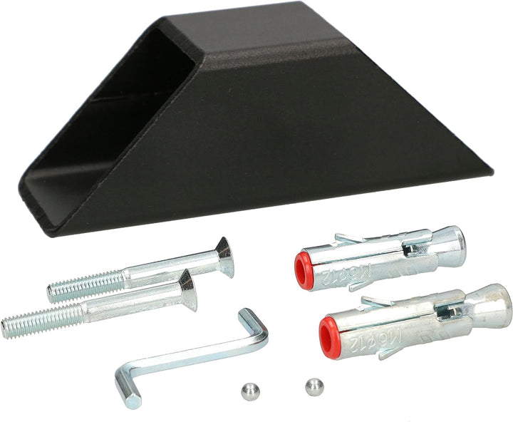 KOTARBAU® Befestigungsanker für Beton Bodenanker für Fahrrad Motorrad Schwarz, Schwarz