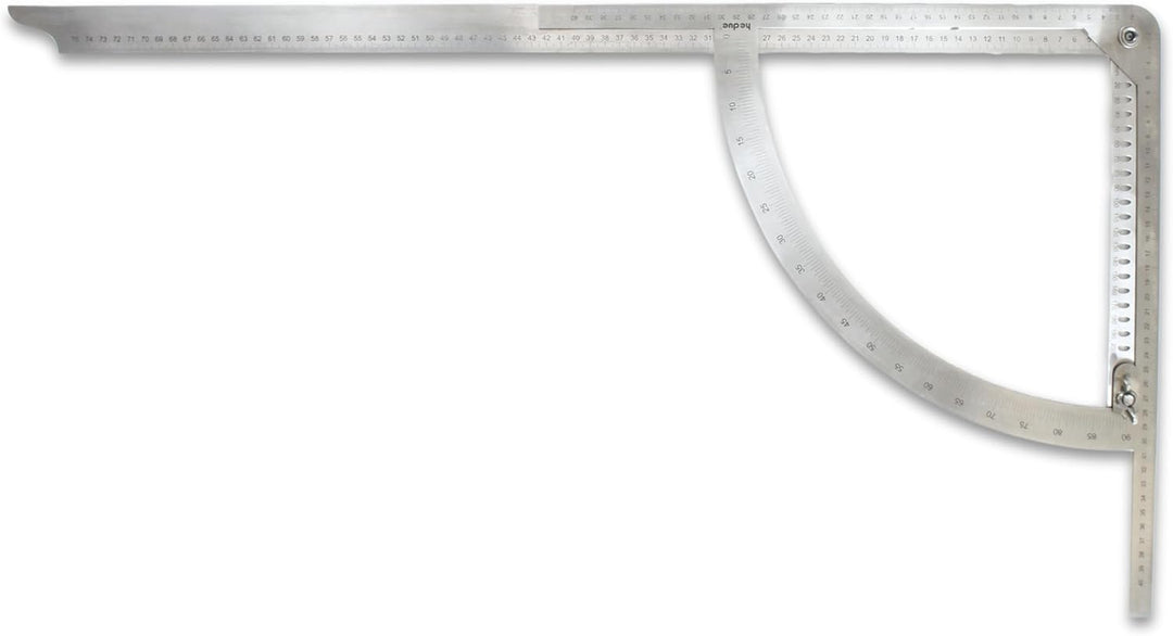 hedue® Anreissgerät Alphawinkel Classic | Alpha Winkel für Zimmerer , Anreisswinkel & Präzisionswink
