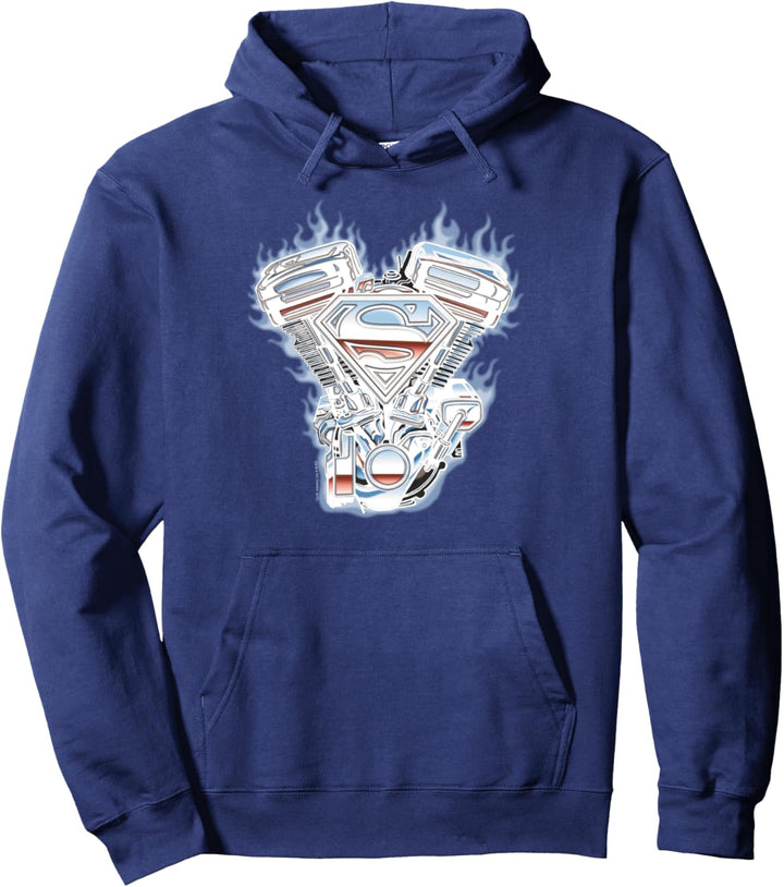 Superman V Twin Logo Pullover Hoodie