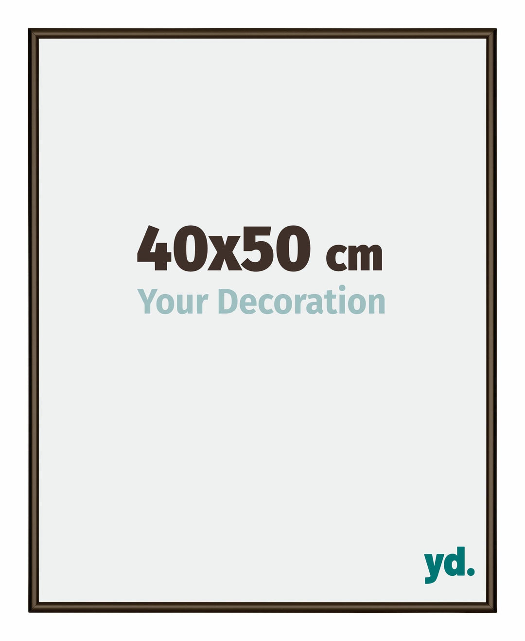 yd. Your Decoration - Bilderrahmen 40x50 cm - Bilderrahmen aus Aluminium mit Acrylglas - Antireflex