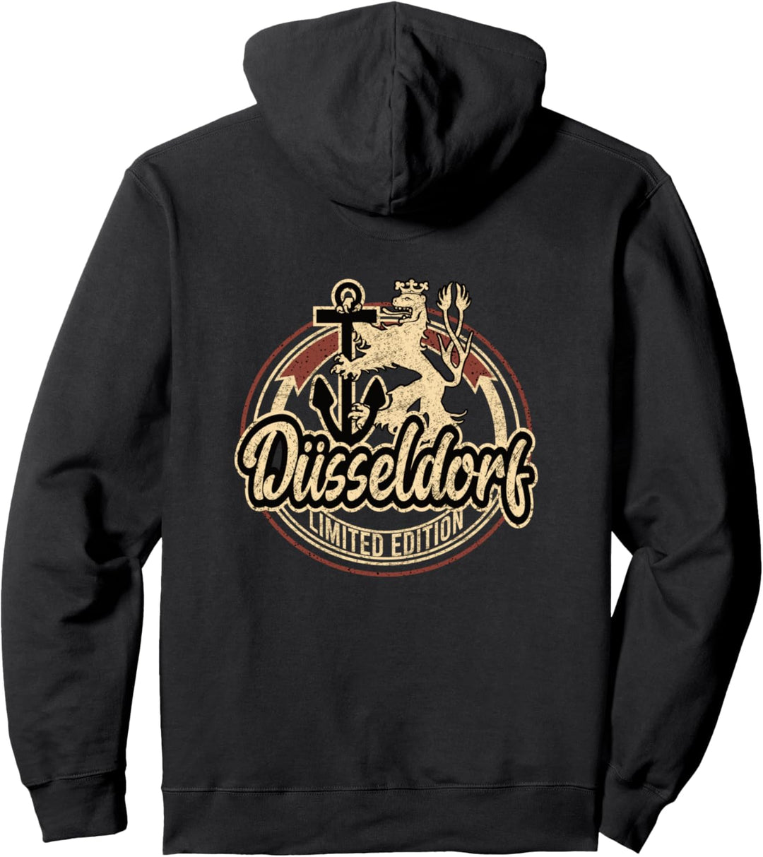 Düsseldorf Retro Logo Pullover Hoodie