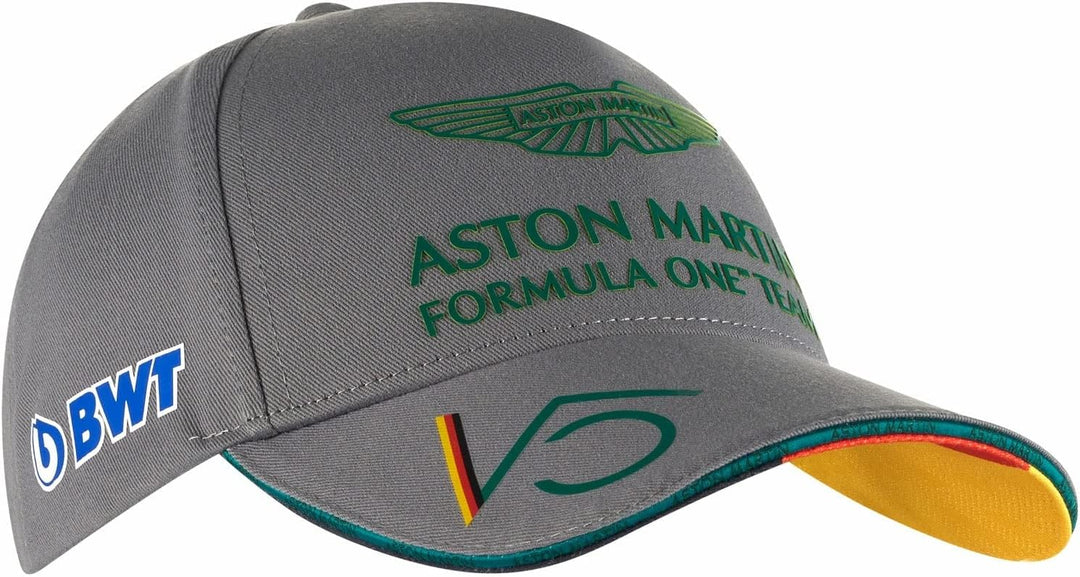 F1 Aston Martin Cognizant Team Sebastian Vettel Driver Cap Erwachsenengrösse, Grau
