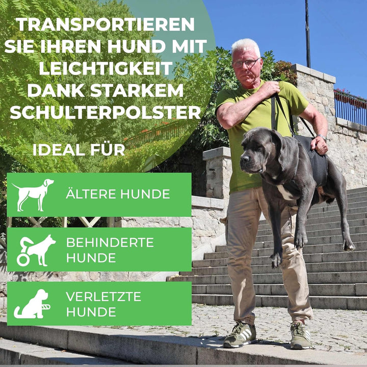 Pfaff Nature Pet® Hundetragehilfe Basic – Gehhilfe für Hunde aus Neopren, Mobilitätshilfe mit Schult