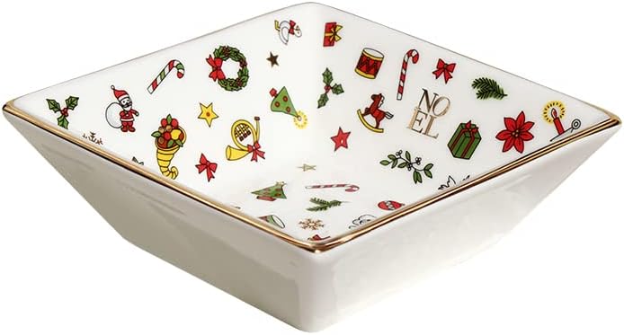 Taitù Noël ORO - Schale quadratisch 9,5 x 9,5 cm