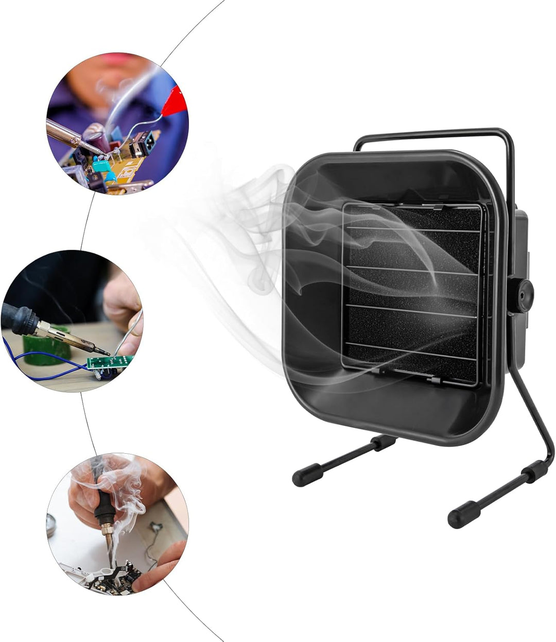 Lötrauchabsorber 30W Lötrauchabsaugung Lötdampfabsaugung Rauchabsorber 3200RPM Lötrauchabsaugung Ein