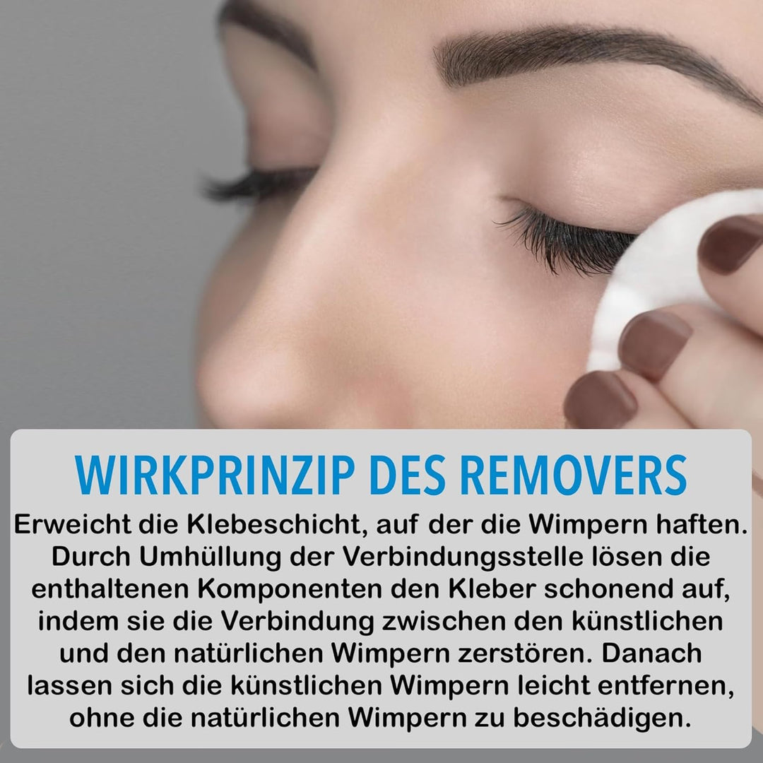 LOVELY Gel Remover für Wimpernverlängerung 15ml Geruchlos | schnelle entfernung von Lash Extensions