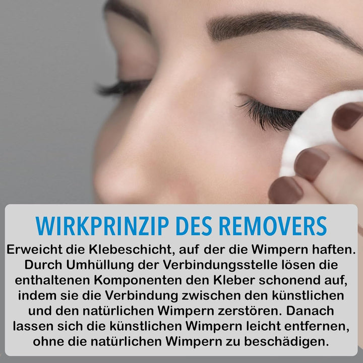 LOVELY Gel Remover für Wimpernverlängerung 15ml Geruchlos | schnelle entfernung von Lash Extensions