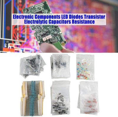 Elektronische Bauteile LED-Dioden Transistor Elektrolytkondensatoren Widerstände Kit Elektronische B