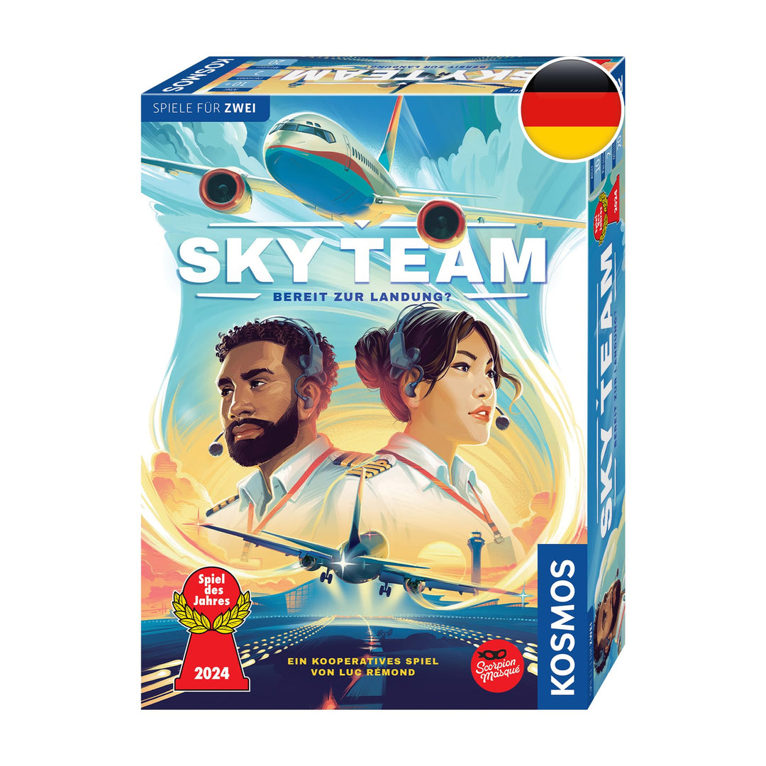 Kosmos 684044 Sky Team - Bereit zur Landung? Spiel des Jahres 2024, kooperatives Spiel für 2 Persone