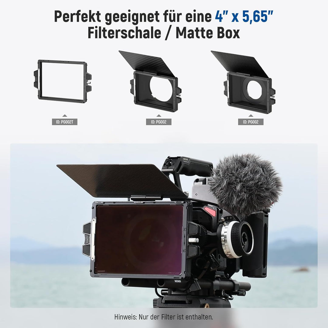NEEWER ND0,3 (1 Stop) quadratischer ND Filter, 4 x 5,65Zoll, doppelseitiger 30 Multi Nano beschichte