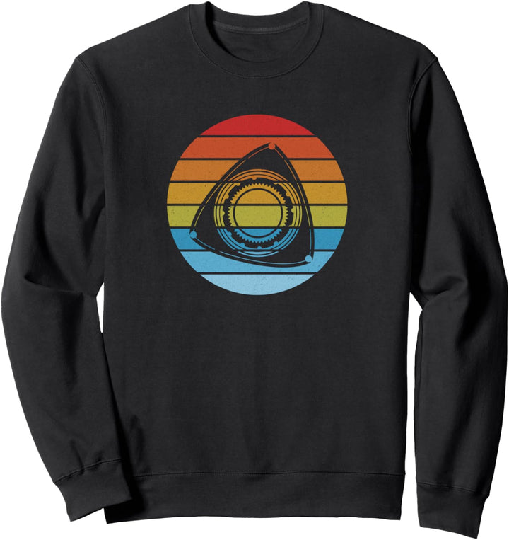 Vintage retro Streifen Wankel Kreiskolben Motor Sweatshirt