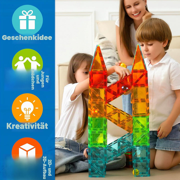 Geomag Magnetic Tiles Gems 32 Gemme Fliesen 32, Gemme Fliesen 32