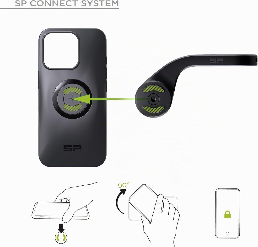 SP CONNECT Road Bike Bundle kompatibel mit iPhone 15 Pro Max |SPC+|Handyhalter für Road Bike| Fahrra