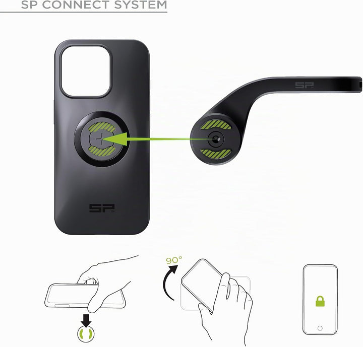 SP CONNECT Road Bike Bundle kompatibel mit iPhone 15 Pro Max |SPC+|Handyhalter für Road Bike| Fahrra