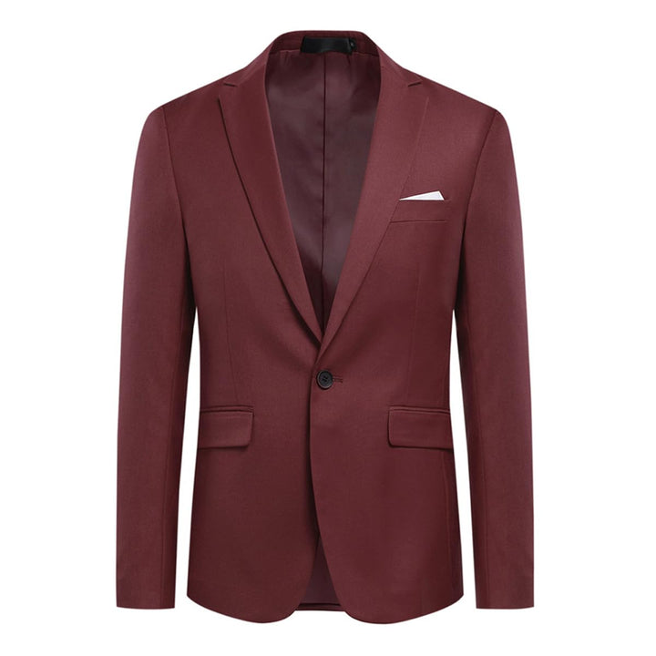 Allthemen Sakko Herren Slim Fit EIN Knopf Anzugjacke Herren Blazer für Business Hochzeit Freizeit S