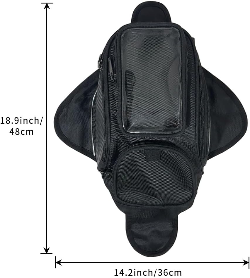 Motorrad Tankrucksack, Magnetbefestigung wasserdichte Tanktasche als Umhängetasche mit Reflektierend