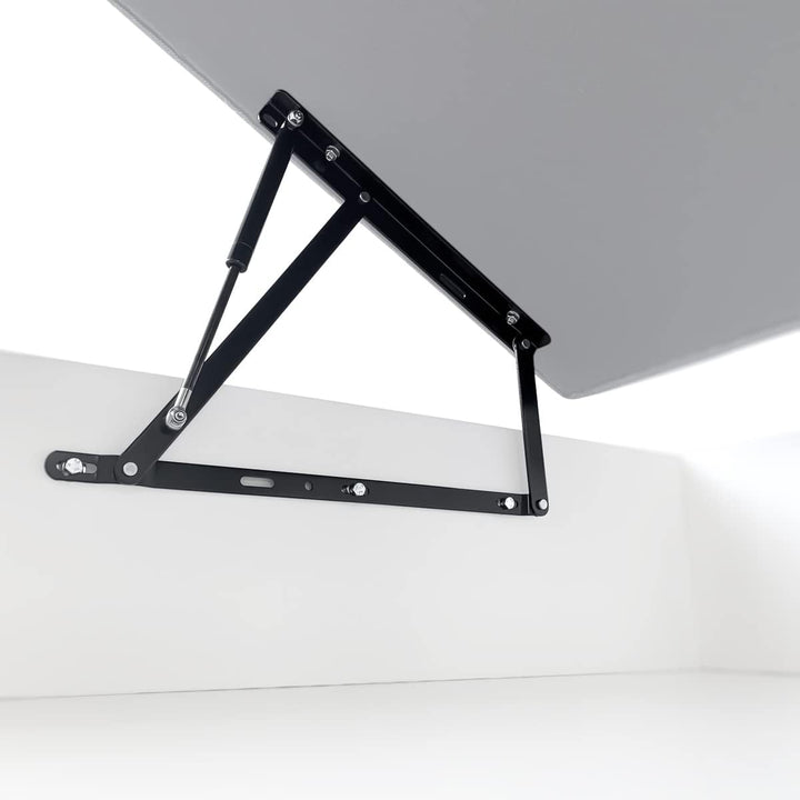 DUÉRMETE ONLINE - Komplettes Set hydraulisches Hebesystem für Boxspringbetten inkl. Scharniere Kolbe