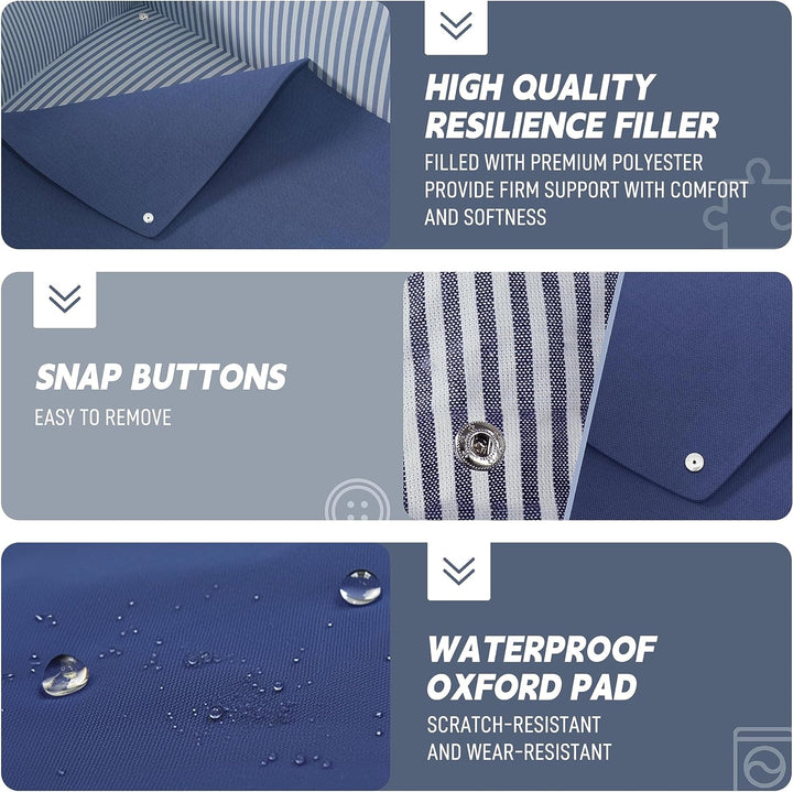 Johnear Hunde Autositz Sitzerhöhung für grosse Hunde Reisebett mit Abnehmbarer wasserdichter Oxford