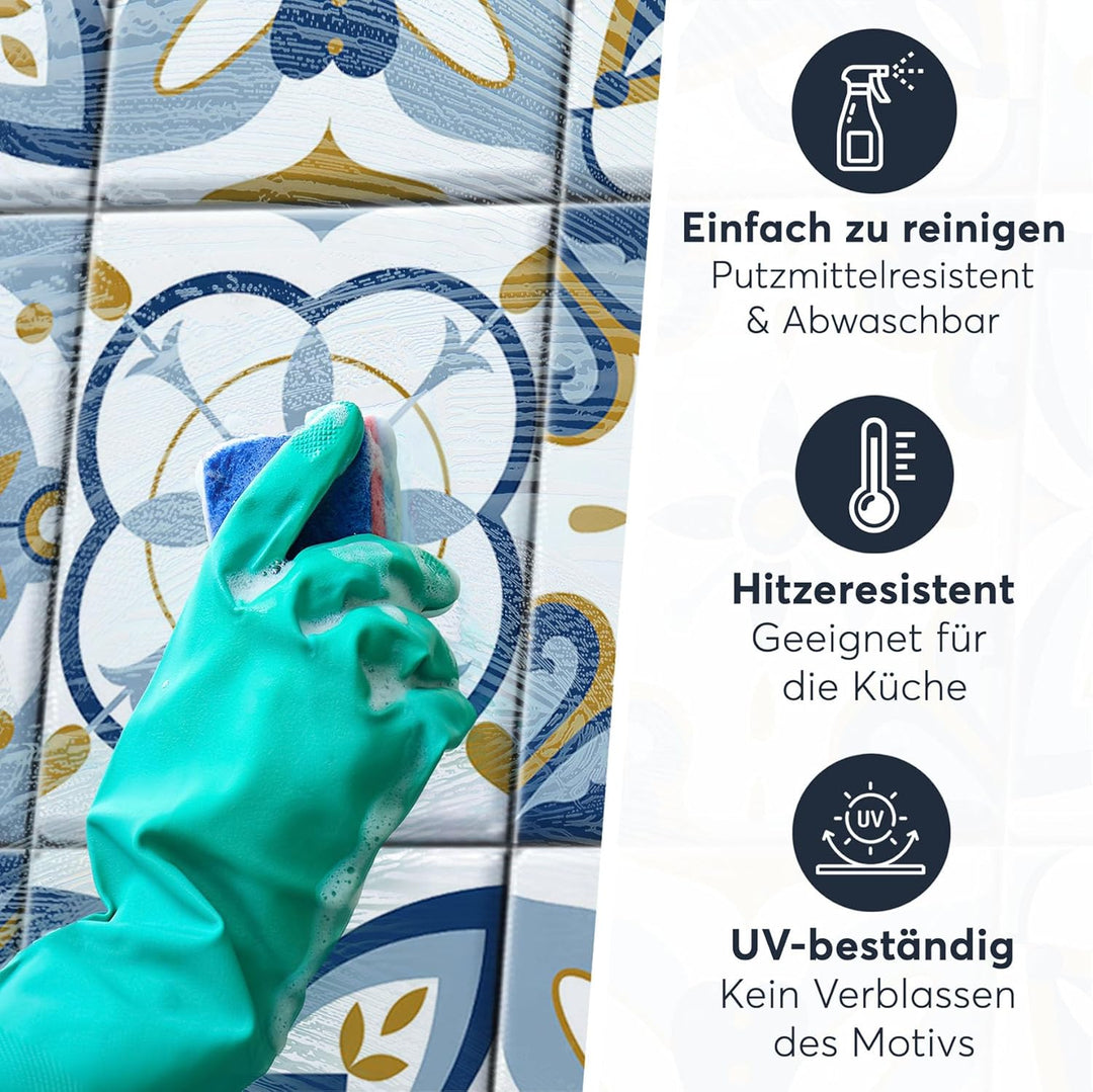 CREATISTO Mosaik-Fliesen Fliesensticker Fliesenfolie - Stylische Sticker Aufkleber für Fliesen I Sti