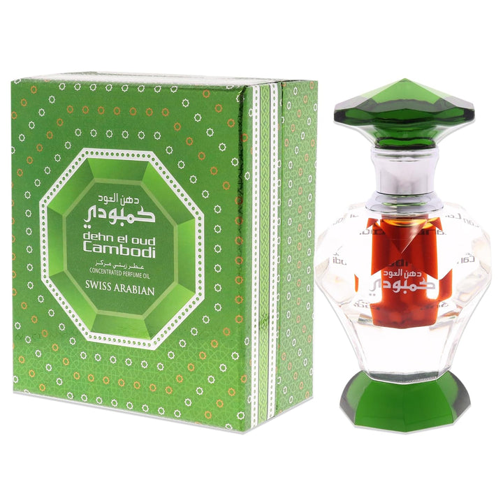 Swiss Arabian Parfüm Öl Dehn El Oud Cambodi |3ml |Unisex| Kambodschanisches Oud Holz 3 ml (1er Pack)