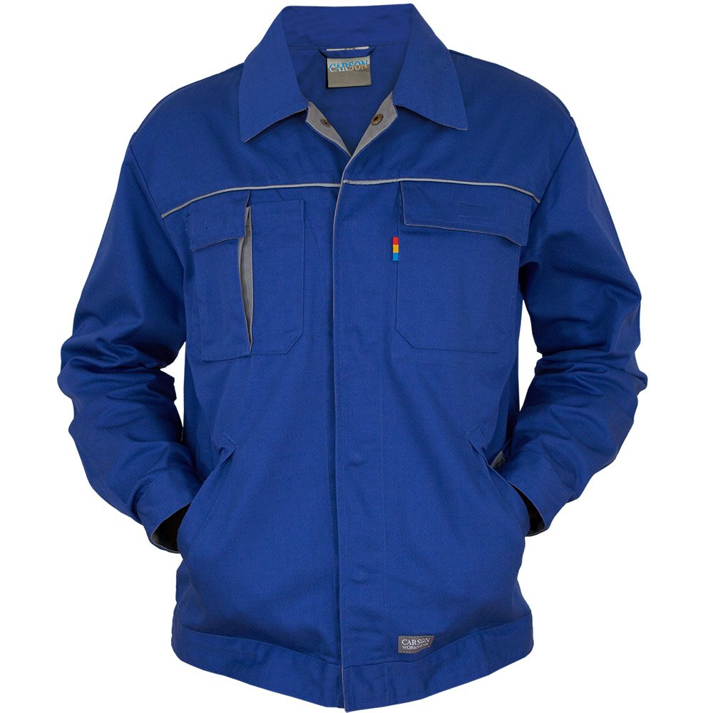 Carson Contrast Arbeitsjacke, 1 Stück, 64, Royal/Grau, CC710.RYG 64 Royal / Grau, 64 Royal / Grau