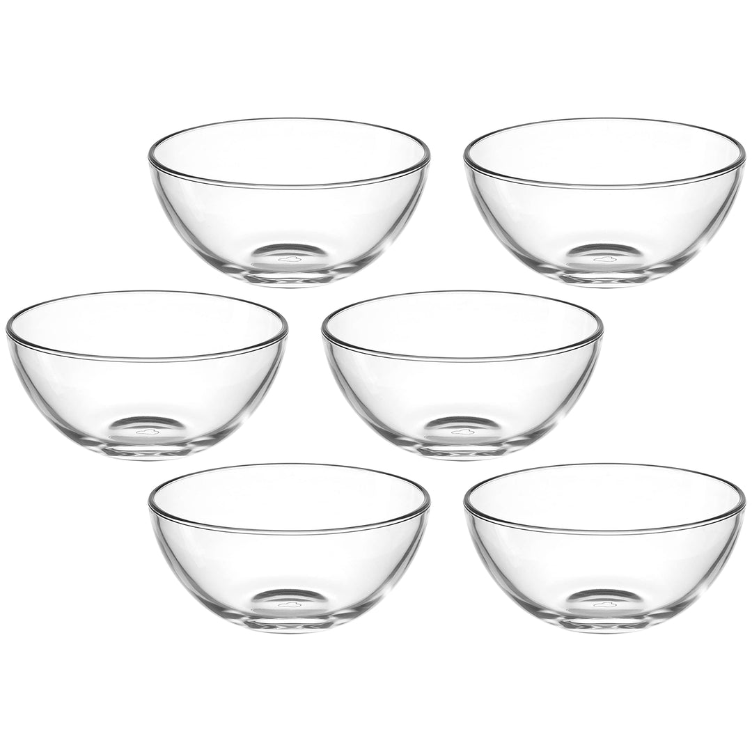 LEONARDO HOME Cucina Schale, 6-er Set, 540 ml, Durchmesser 14 cm, mikrowellengeeignet, Klarglas, 066