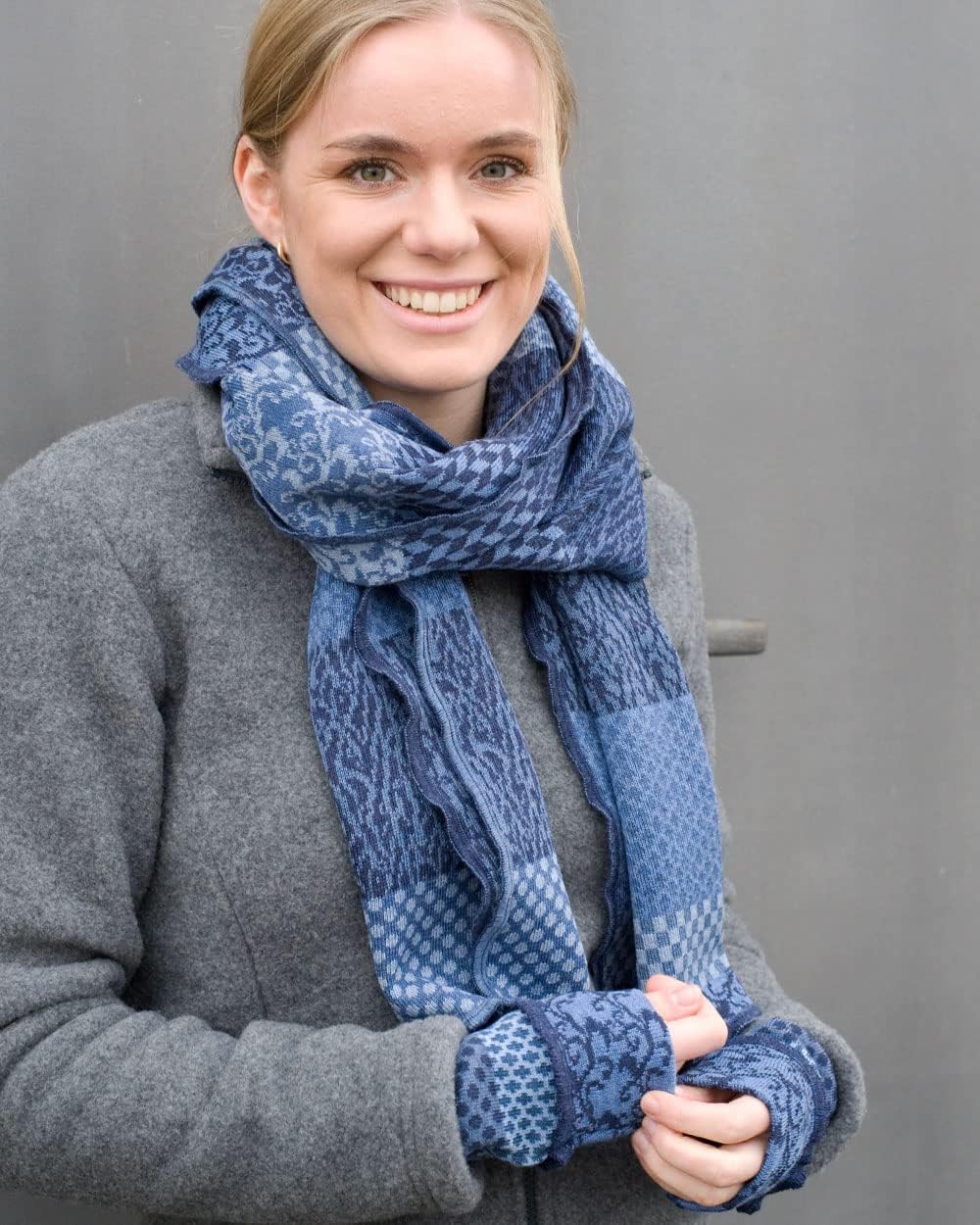 invero, Merino Armstulpen/Armwärmer Judy, 100% Wolle Wasser, Wasser