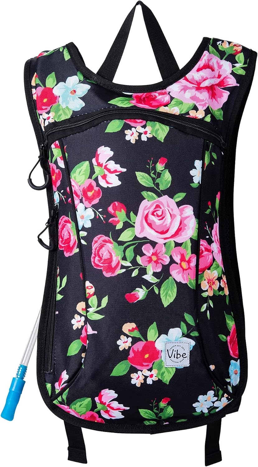 Vibe Festival Gear Trinkrucksack aus Recyceltem Polyester – 2 L Blase für Damen und Herren