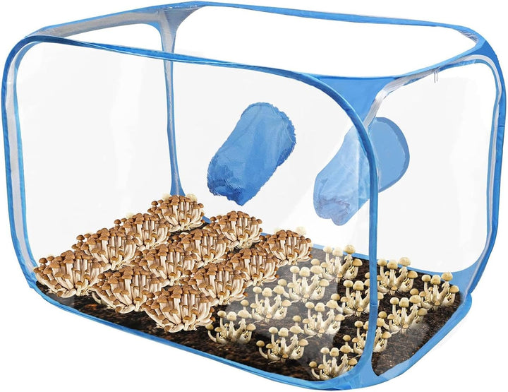 91X59X58 cm Pilz-Zuchtbox, Mushroom Still Air Box, Pilz-Still-Luftbox, Faltbare Wachstumsbehälter Pi