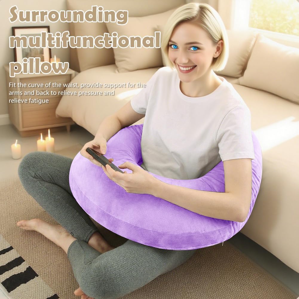 Gaming Kissen &amp; Lesekissen, Armlehne Unterstützung Bücherkissen, U-förmiges Lap Kissen Gaming Pillow