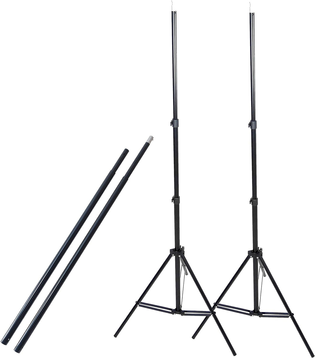 DYNASUN K903 220x300cm XL Hintergrundsystem System mit Teleskop Querstange für Hintergrund mit Tasch
