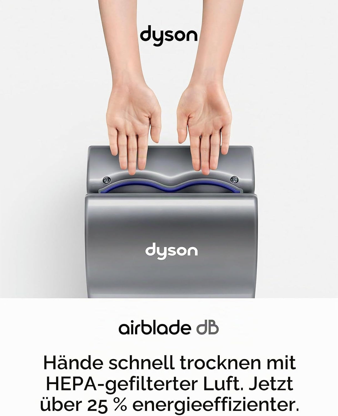 Dyson Airblade AB14 Händetrockner, Stahl