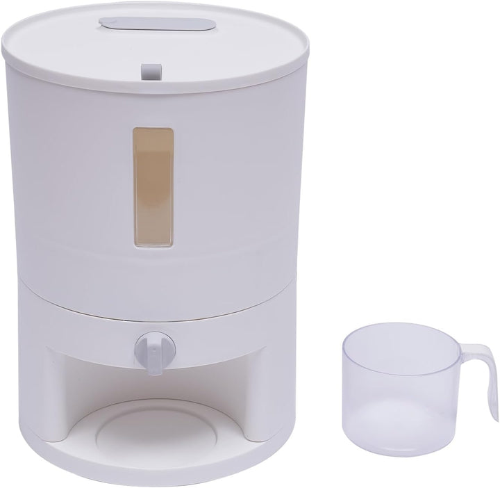 Müslispender 6KG/10KG Küche Trockenen Lebensmittel Spender Getreide Reis Container mit Skala für Bla