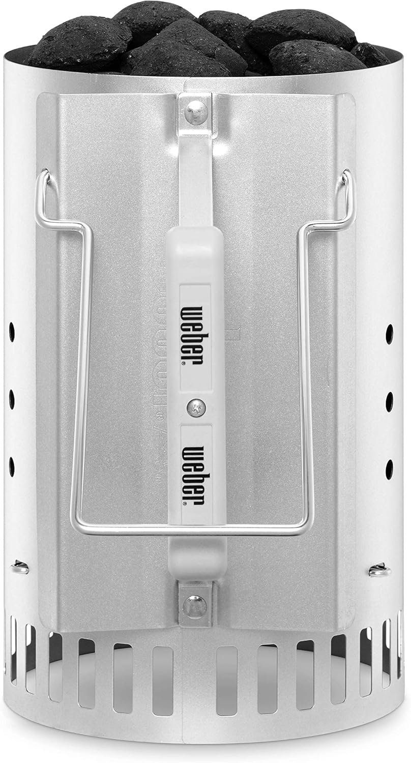 Weber 7416 Anz ndkamin Rapidfire, Grillen mit Kohle, Anz nden, 19 x 19 x 30.5 cm & 6677 Medium Origi