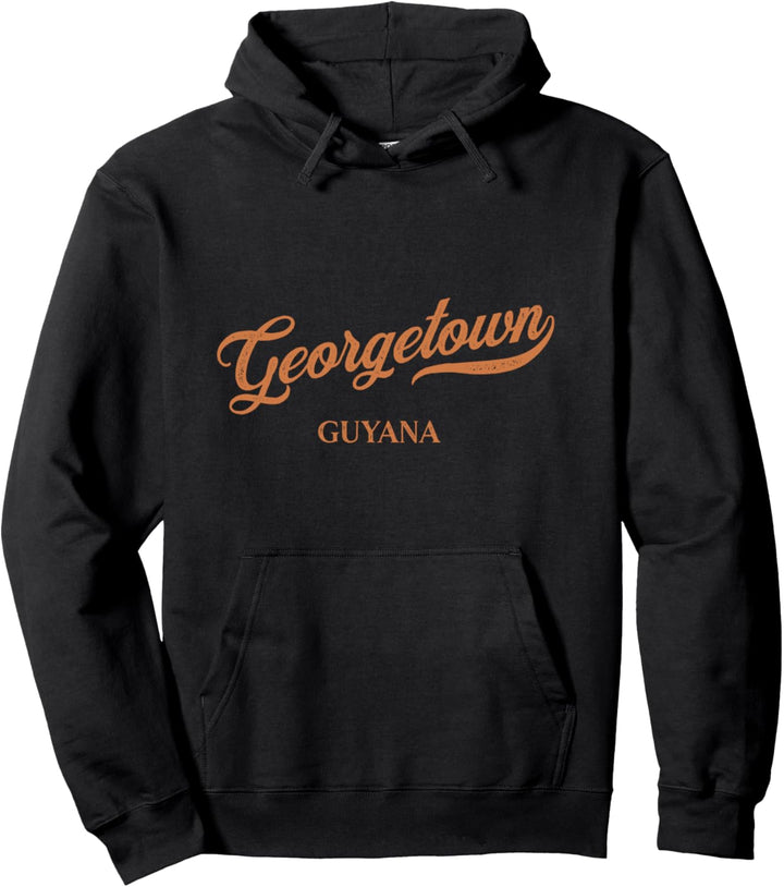Retro Guyana City - Vintage Georgetown Pullover Hoodie