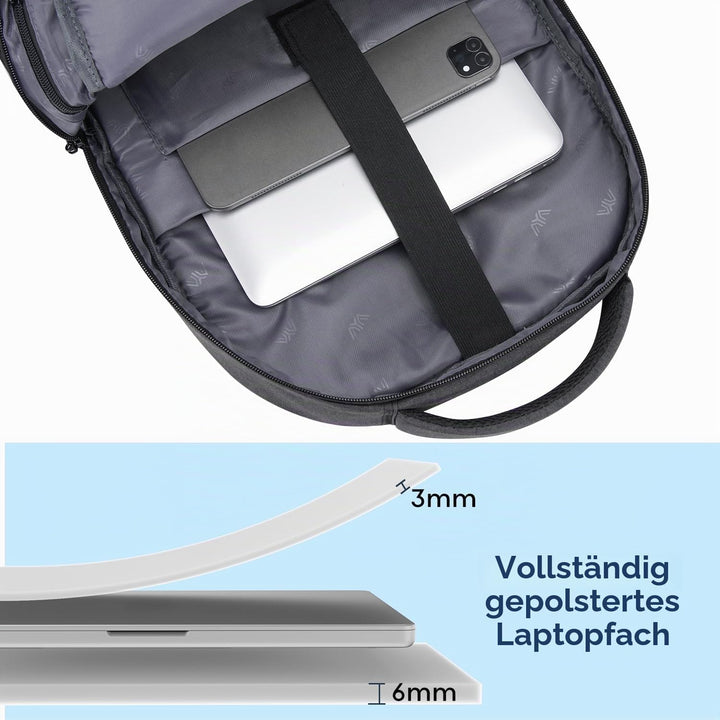 kadilong 17.3 Zoll Rucksack Herren Damen,Schulrucksack Teenager Schultasche Schulranzen mit Laptopfa