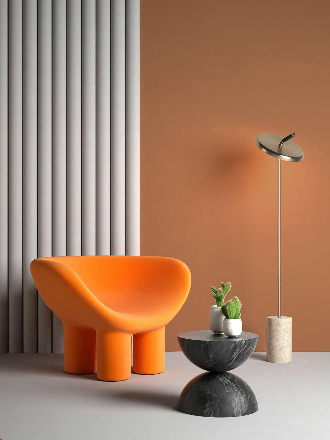 New Walls Premium Wandfarbe Orange, Kupfer Liquid Luxury Dispersionsfarbe für Innenräume – 1 L 1000