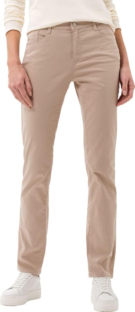 BRAX Damen Style Mary Five-Pocket Baumwollsatin Hose, Toffee, 31W / 34L