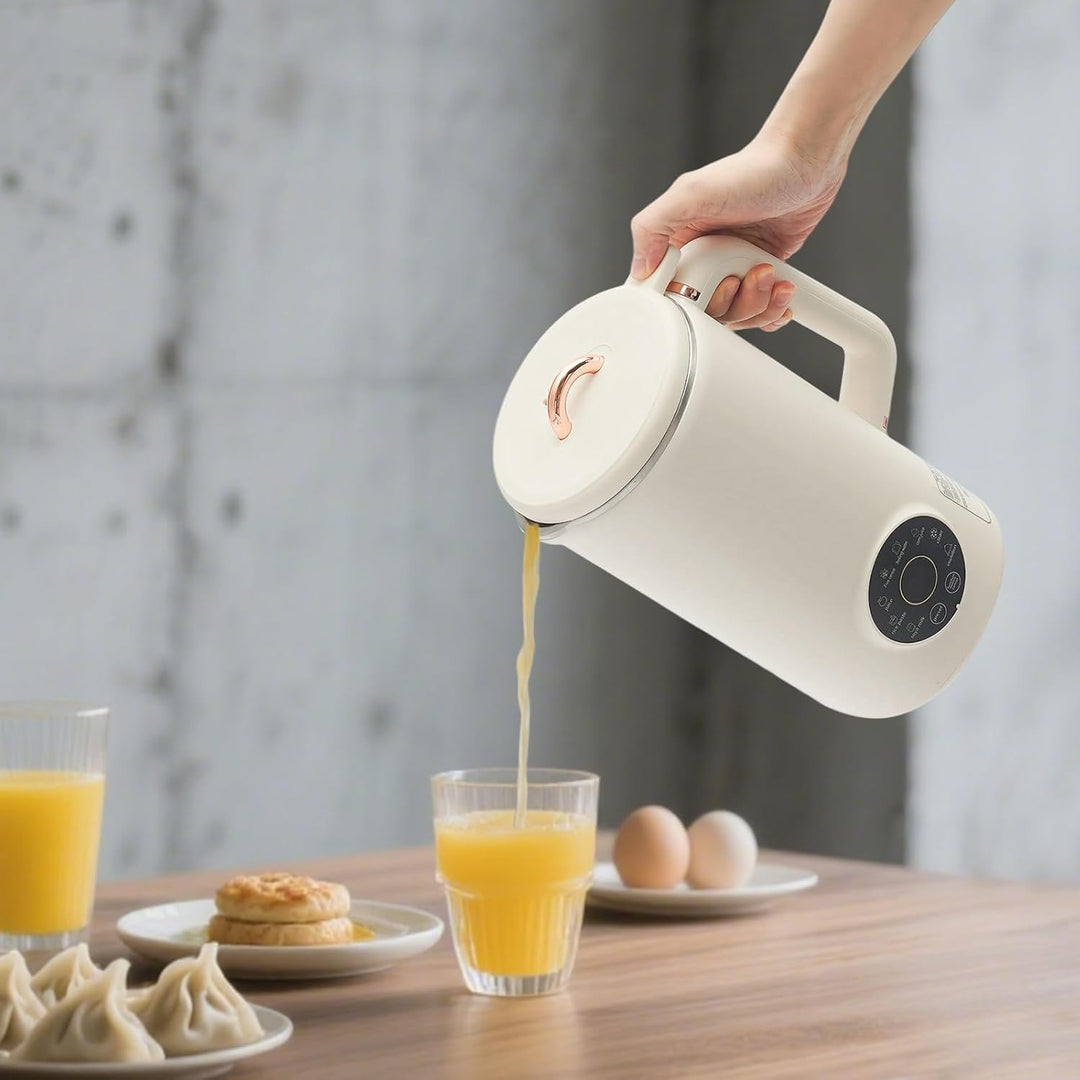 Nussmilch Maschine 1000ml, Sojamilchmaschine mit 12h Timer &amp; 12h Warmhaltezeit, 10 Klingen, Automati
