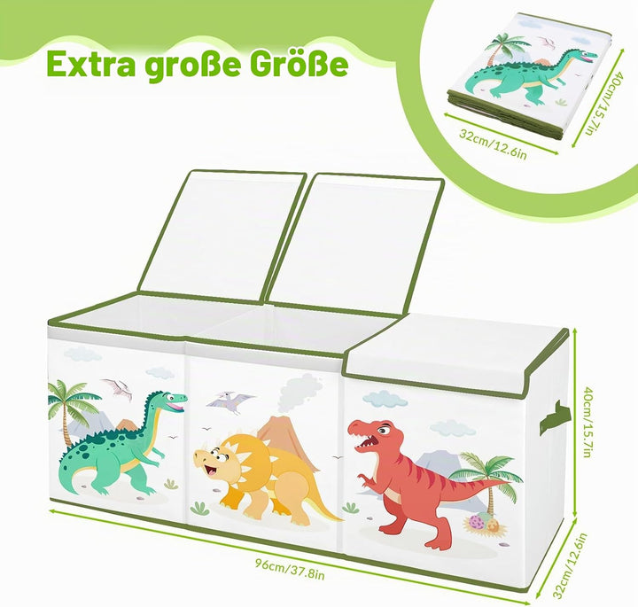 Extra Gross Aufbewahrungsbox, Faltbare Spielzeugkiste mit Deckel&amp;Griff, Oxford spielzeug aufbewahrun